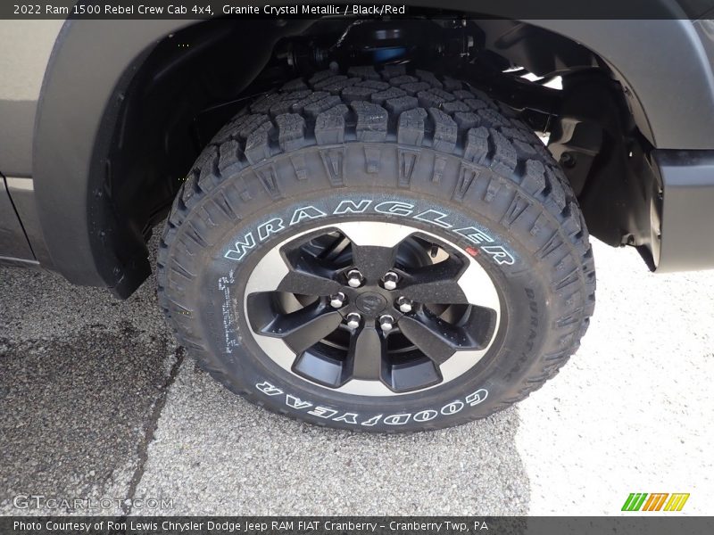 Granite Crystal Metallic / Black/Red 2022 Ram 1500 Rebel Crew Cab 4x4