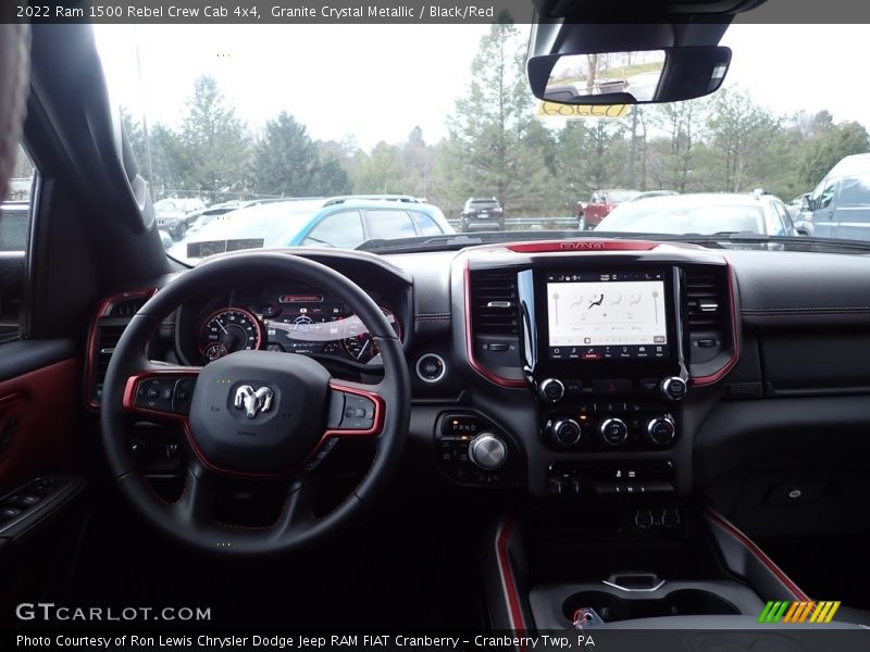 Granite Crystal Metallic / Black/Red 2022 Ram 1500 Rebel Crew Cab 4x4
