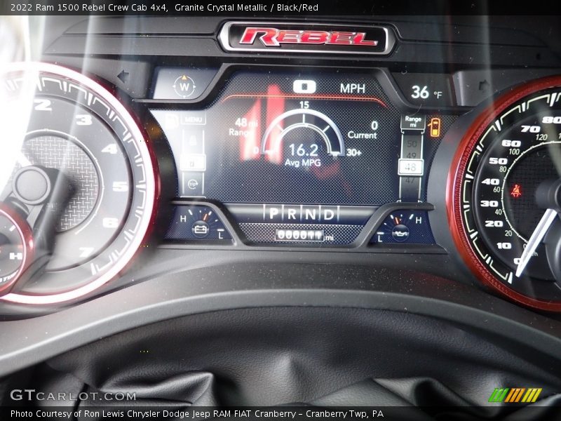  2022 1500 Rebel Crew Cab 4x4 Rebel Crew Cab 4x4 Gauges