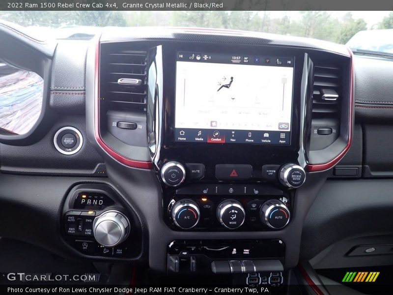 Granite Crystal Metallic / Black/Red 2022 Ram 1500 Rebel Crew Cab 4x4