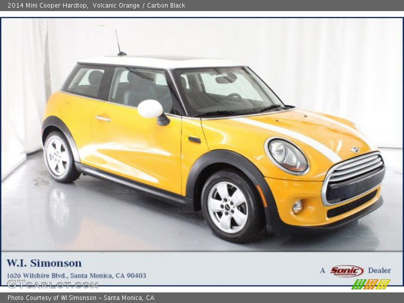 Volcanic Orange / Carbon Black 2014 Mini Cooper Hardtop