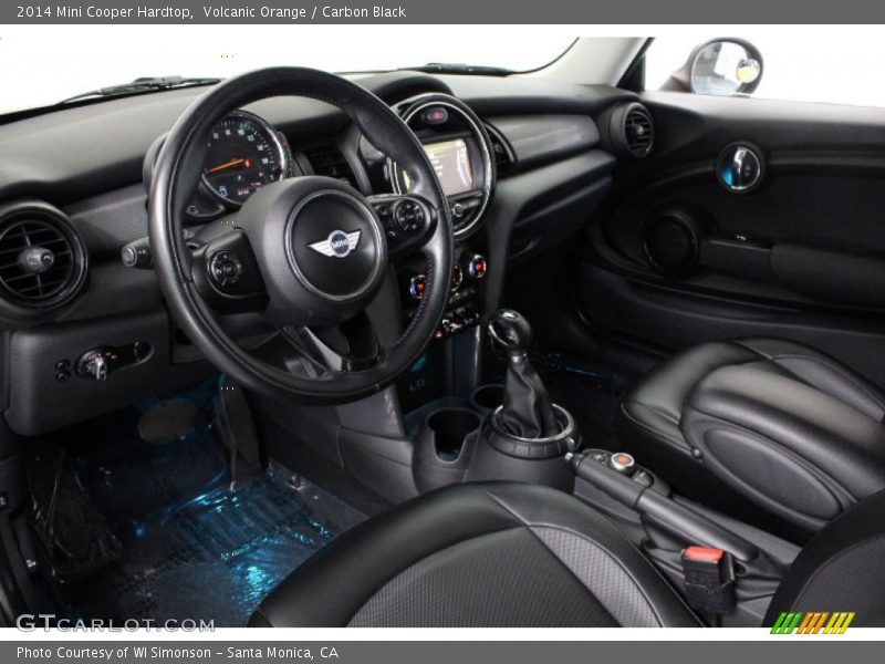 Volcanic Orange / Carbon Black 2014 Mini Cooper Hardtop