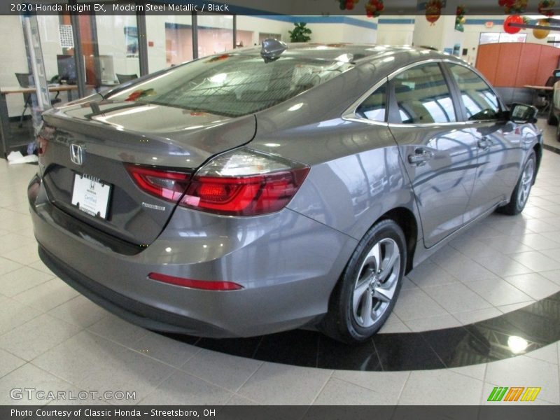 Modern Steel Metallic / Black 2020 Honda Insight EX