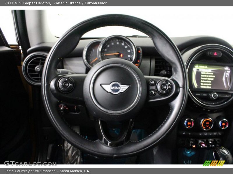 Volcanic Orange / Carbon Black 2014 Mini Cooper Hardtop