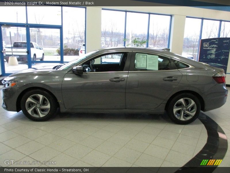 Modern Steel Metallic / Black 2020 Honda Insight EX