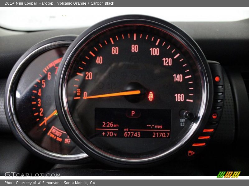 Volcanic Orange / Carbon Black 2014 Mini Cooper Hardtop