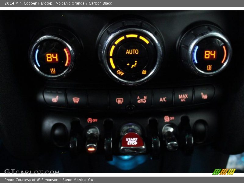 Volcanic Orange / Carbon Black 2014 Mini Cooper Hardtop