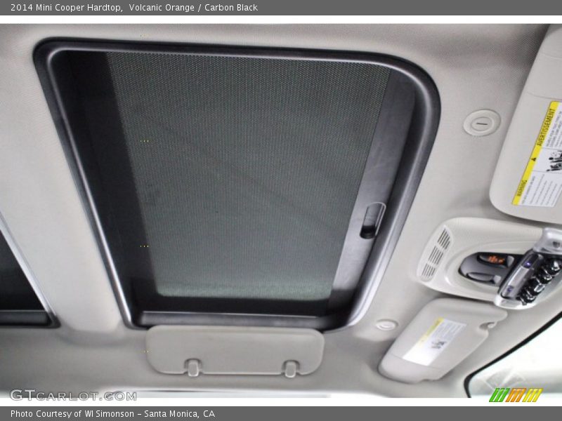 Volcanic Orange / Carbon Black 2014 Mini Cooper Hardtop