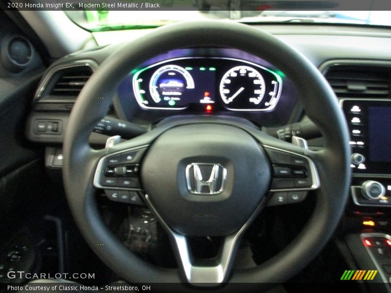 Modern Steel Metallic / Black 2020 Honda Insight EX