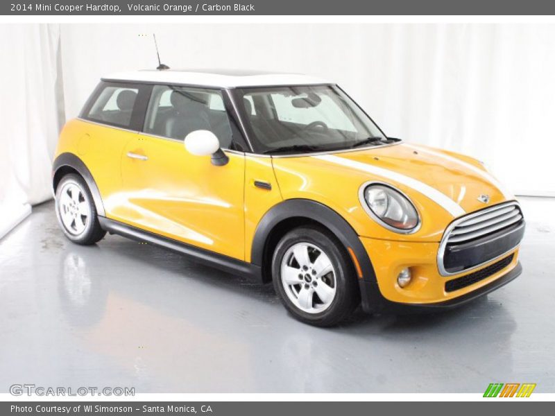 Volcanic Orange / Carbon Black 2014 Mini Cooper Hardtop