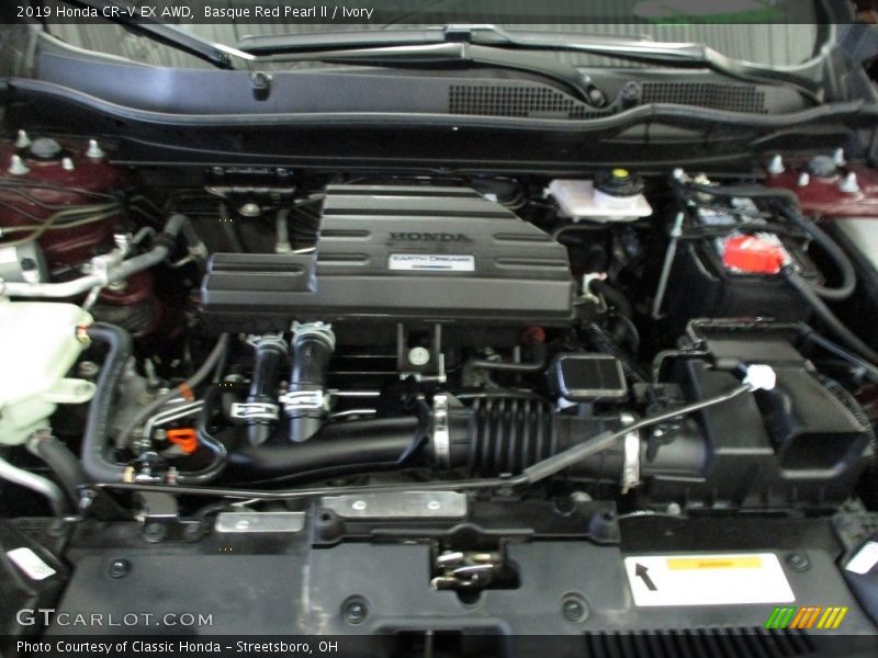 Basque Red Pearl II / Ivory 2019 Honda CR-V EX AWD