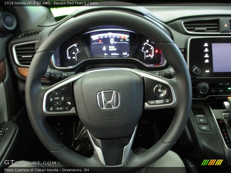 Basque Red Pearl II / Ivory 2019 Honda CR-V EX AWD