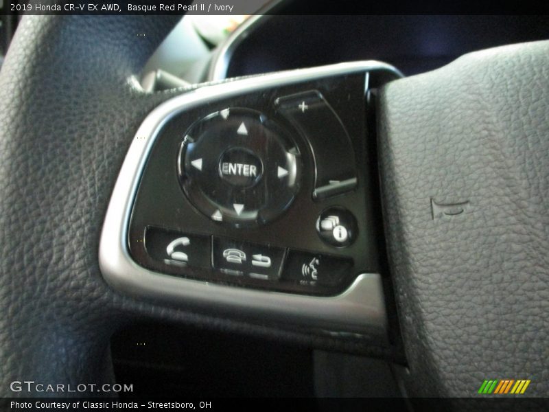 Basque Red Pearl II / Ivory 2019 Honda CR-V EX AWD