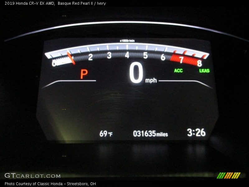 Basque Red Pearl II / Ivory 2019 Honda CR-V EX AWD