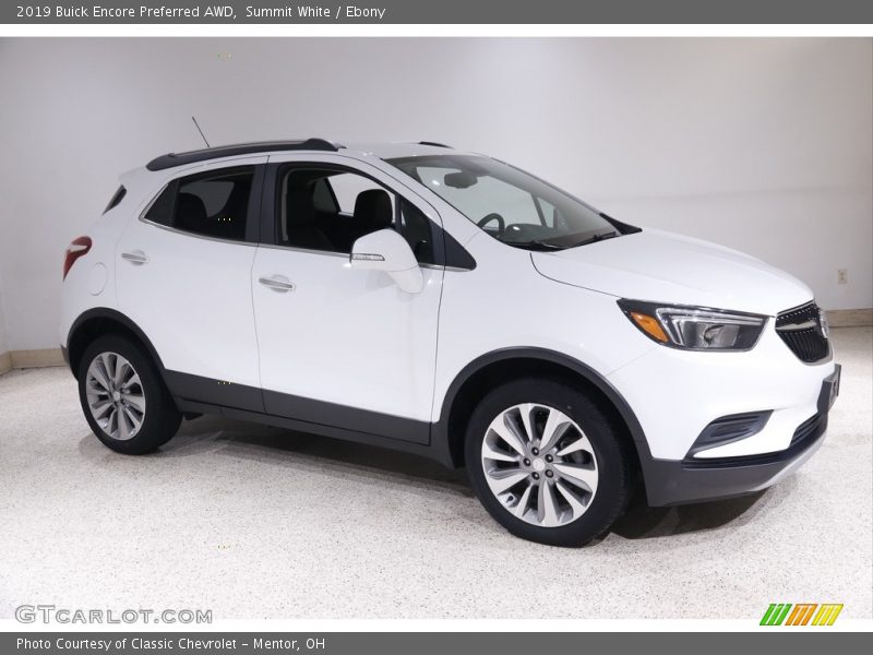 Summit White / Ebony 2019 Buick Encore Preferred AWD
