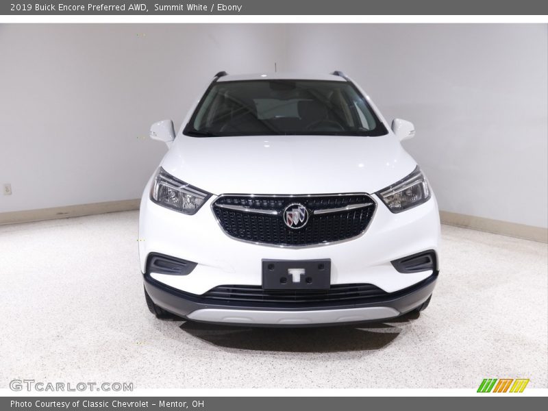 Summit White / Ebony 2019 Buick Encore Preferred AWD