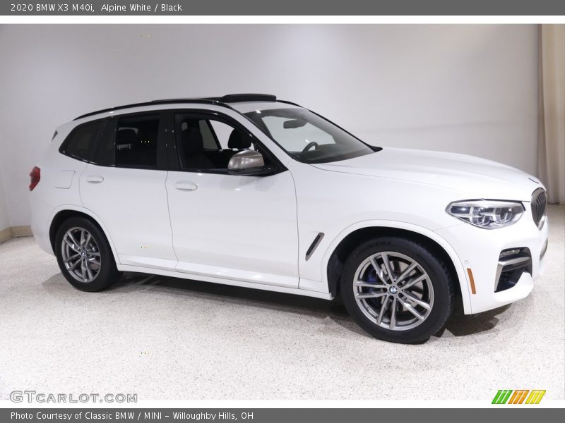 Alpine White / Black 2020 BMW X3 M40i
