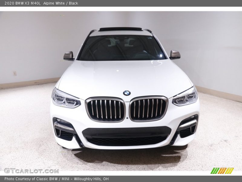 Alpine White / Black 2020 BMW X3 M40i