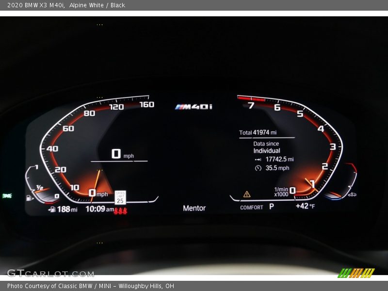 Alpine White / Black 2020 BMW X3 M40i