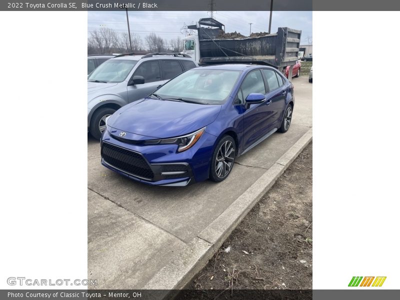 Blue Crush Metallic / Black 2022 Toyota Corolla SE