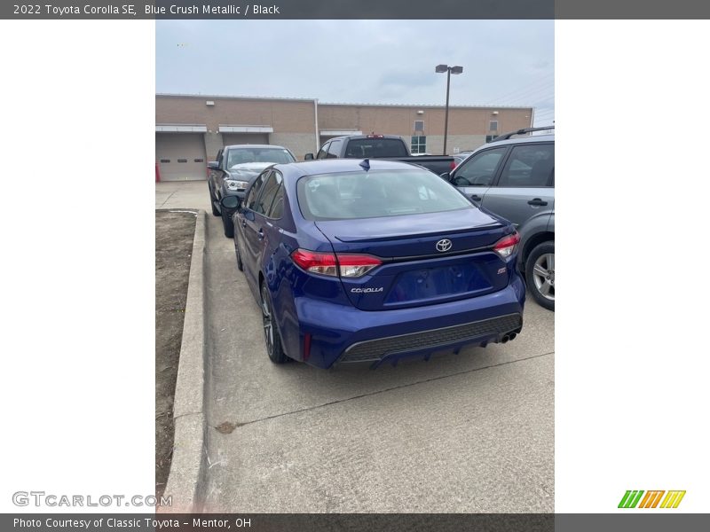 Blue Crush Metallic / Black 2022 Toyota Corolla SE