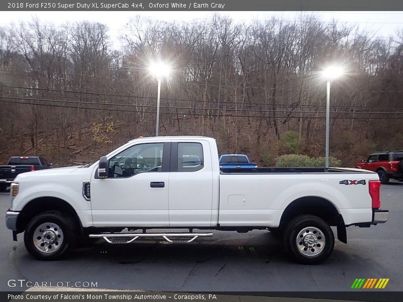 Oxford White / Earth Gray 2018 Ford F250 Super Duty XL SuperCab 4x4