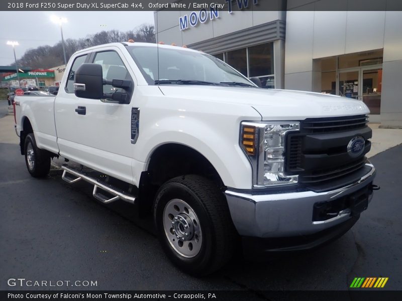 Oxford White / Earth Gray 2018 Ford F250 Super Duty XL SuperCab 4x4