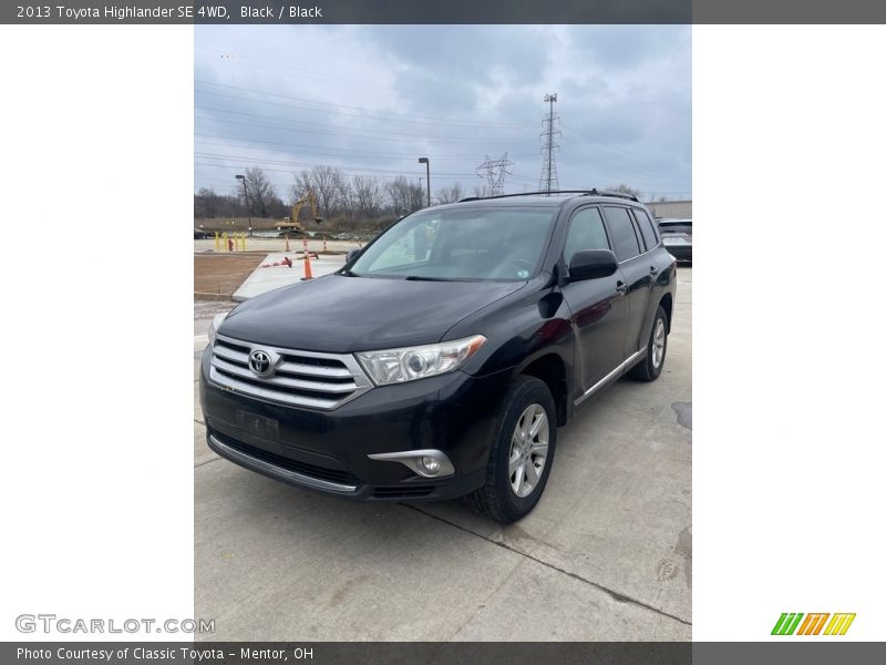 Black / Black 2013 Toyota Highlander SE 4WD