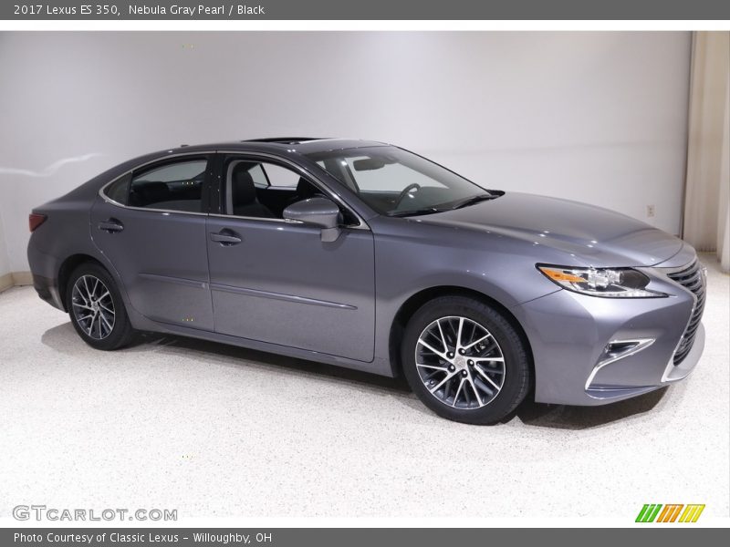 Nebula Gray Pearl / Black 2017 Lexus ES 350
