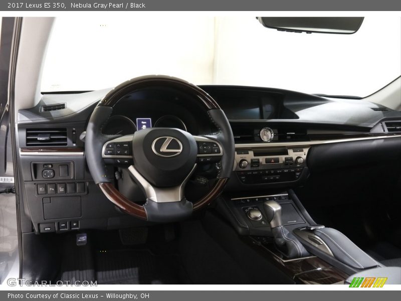Nebula Gray Pearl / Black 2017 Lexus ES 350