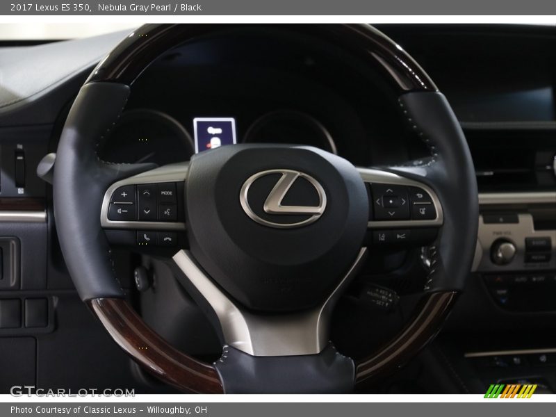 Nebula Gray Pearl / Black 2017 Lexus ES 350