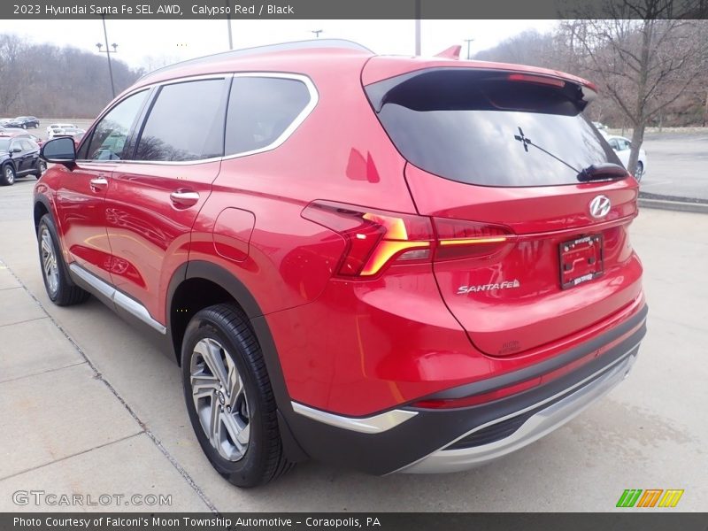 Calypso Red / Black 2023 Hyundai Santa Fe SEL AWD