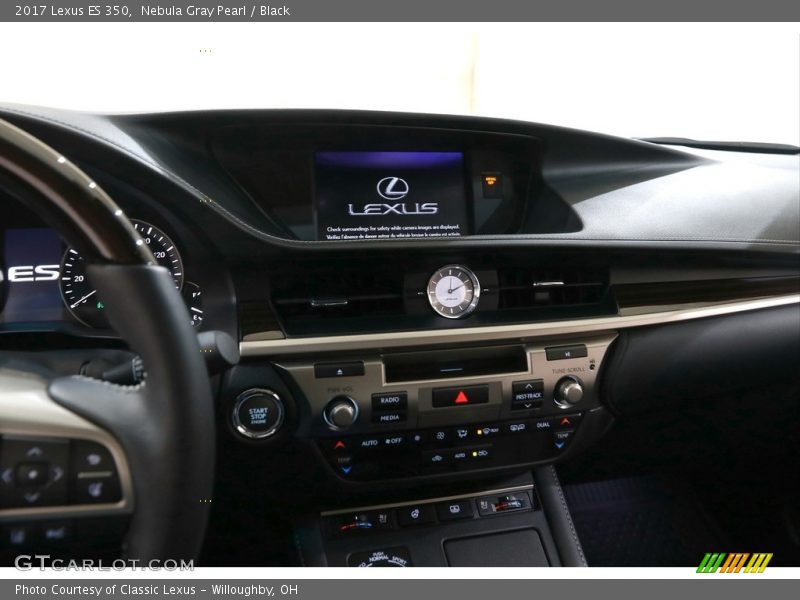 Nebula Gray Pearl / Black 2017 Lexus ES 350