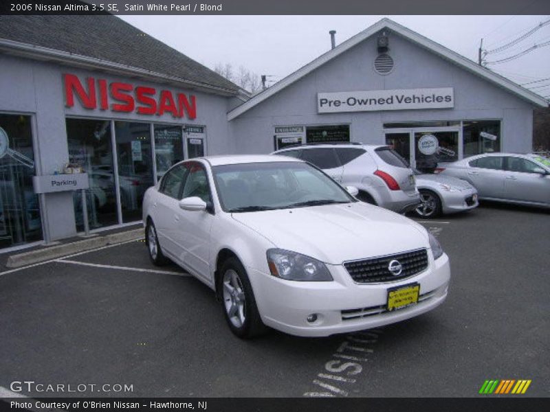 Satin White Pearl / Blond 2006 Nissan Altima 3.5 SE