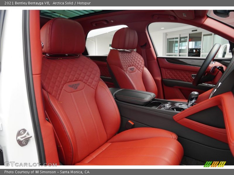 Front Seat of 2021 Bentayga V8