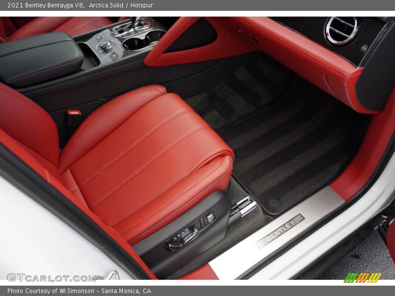 Front Seat of 2021 Bentayga V8