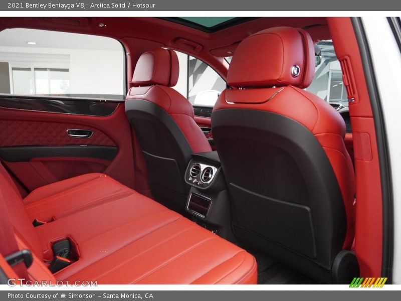 Rear Seat of 2021 Bentayga V8