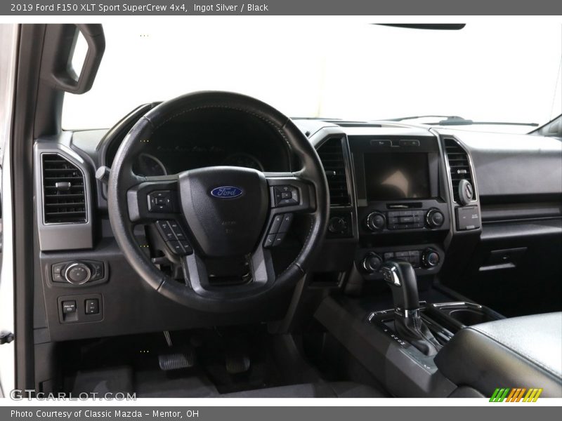 Ingot Silver / Black 2019 Ford F150 XLT Sport SuperCrew 4x4