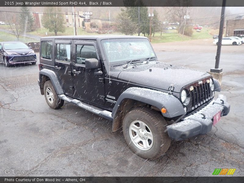 Black / Black 2015 Jeep Wrangler Unlimited Sport RHD 4x4