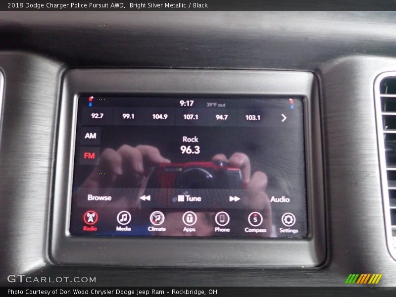 Controls of 2018 Charger Police Pursuit AWD