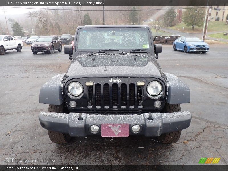 Black / Black 2015 Jeep Wrangler Unlimited Sport RHD 4x4