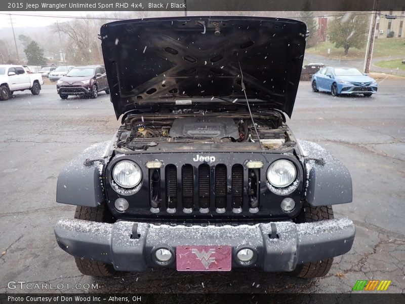 Black / Black 2015 Jeep Wrangler Unlimited Sport RHD 4x4