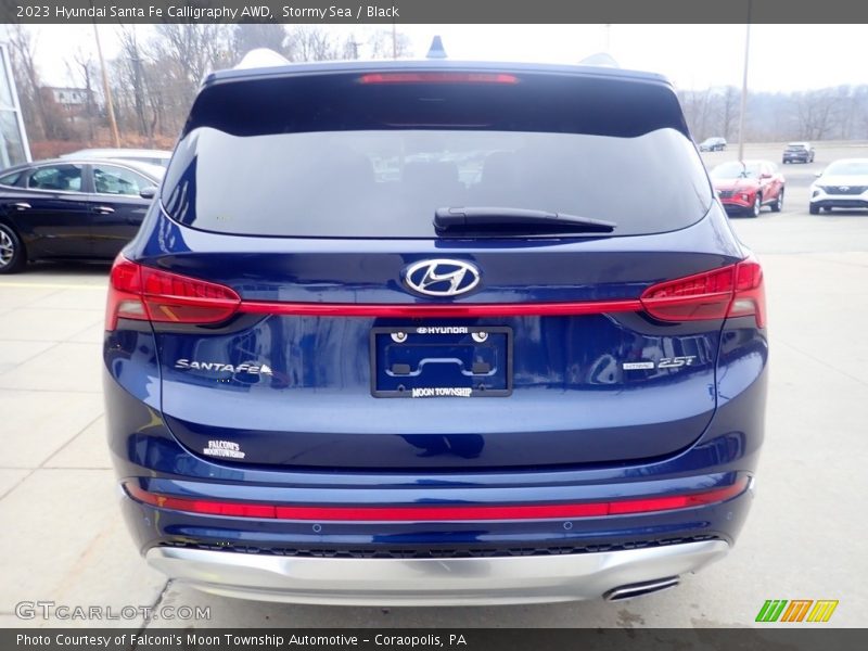 Stormy Sea / Black 2023 Hyundai Santa Fe Calligraphy AWD