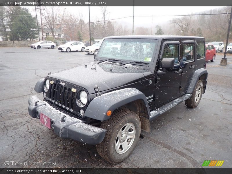 Black / Black 2015 Jeep Wrangler Unlimited Sport RHD 4x4