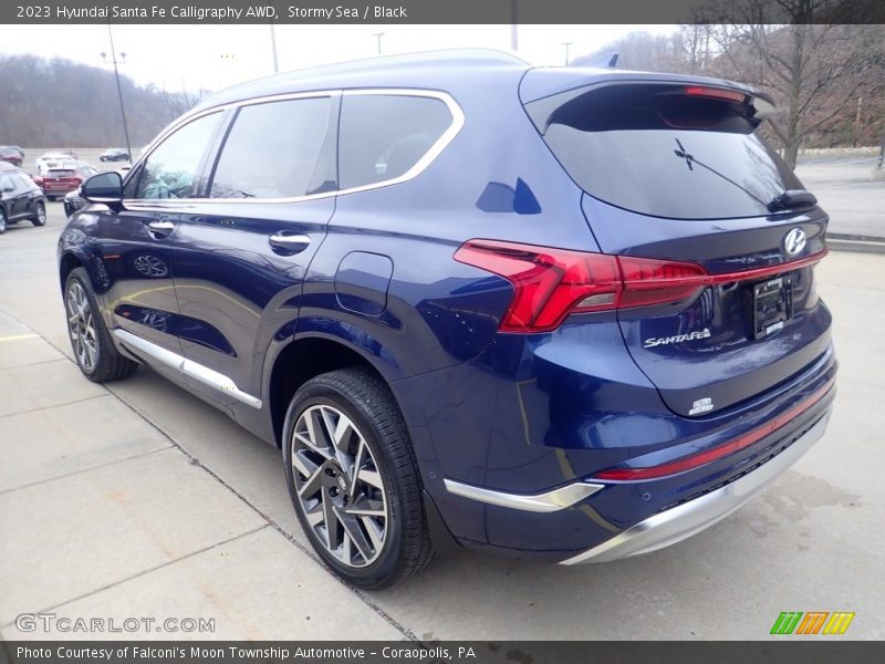 Stormy Sea / Black 2023 Hyundai Santa Fe Calligraphy AWD