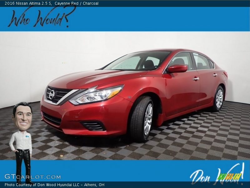 Cayenne Red / Charcoal 2016 Nissan Altima 2.5 S