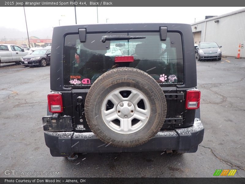 Black / Black 2015 Jeep Wrangler Unlimited Sport RHD 4x4