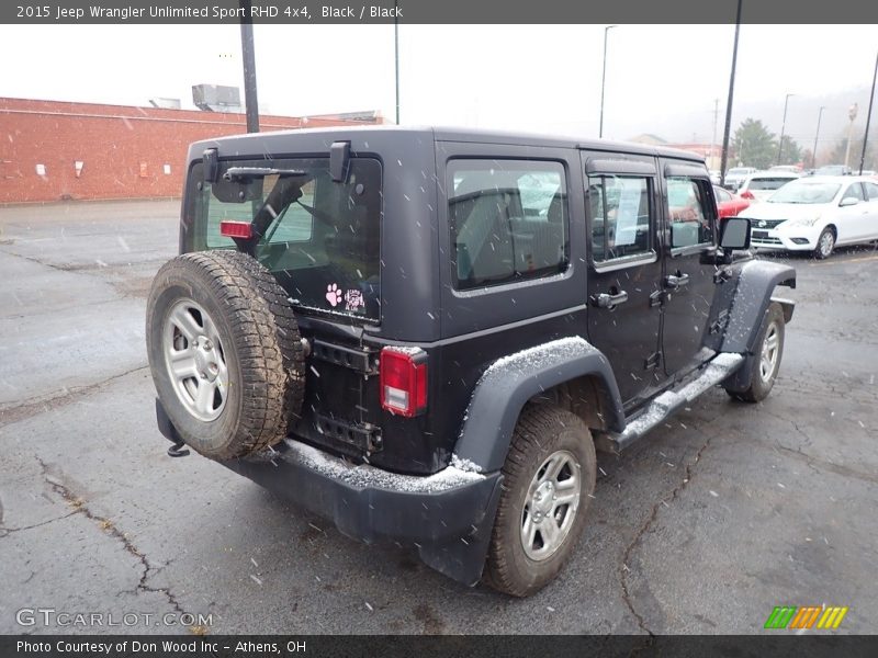 Black / Black 2015 Jeep Wrangler Unlimited Sport RHD 4x4