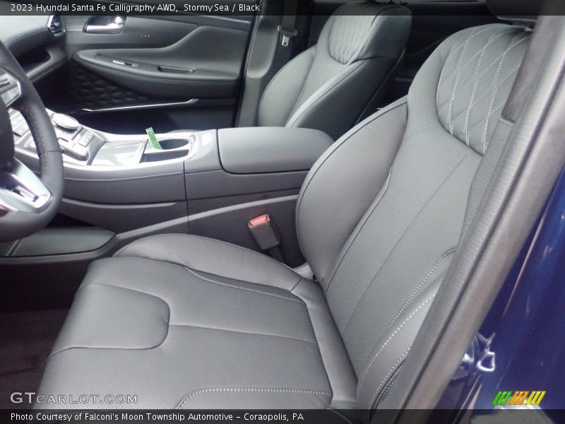 Stormy Sea / Black 2023 Hyundai Santa Fe Calligraphy AWD