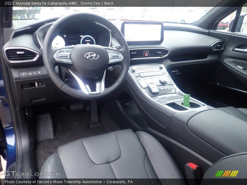 Stormy Sea / Black 2023 Hyundai Santa Fe Calligraphy AWD